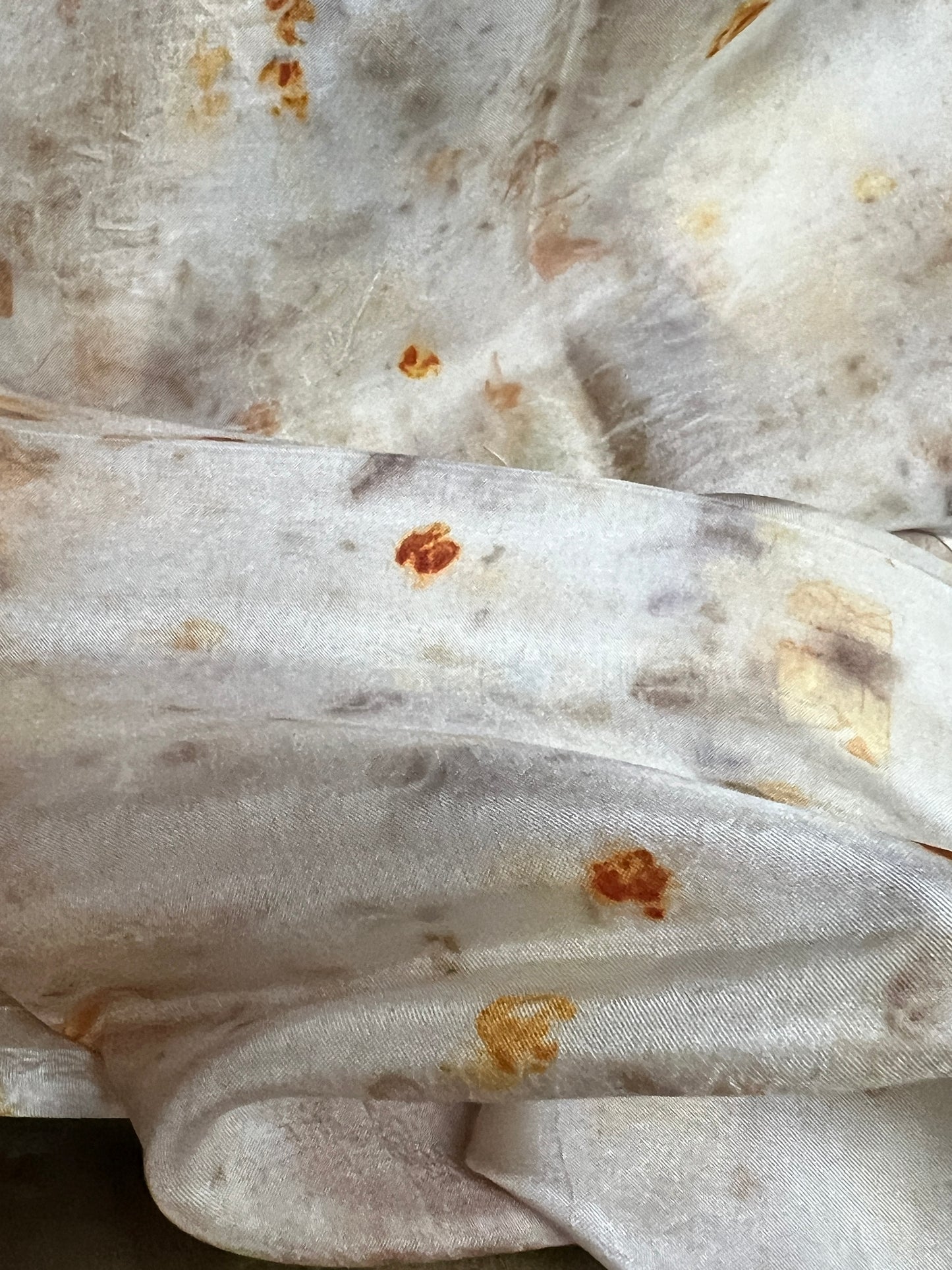 Light colored Habatai Silk Scarf/Shawl 11x60"